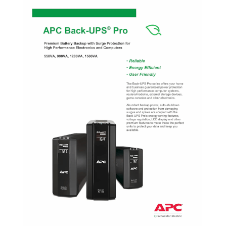 เครื่องสำรองไฟฟ้า APC 1500VA 865 วัตต์ รุ่น BR1500GI-3Y EASY UPS 3 ช่อง ป้องกัน ไฟตก ไฟเกิน_5